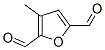 2,5-Furandicarboxaldehyde,  3-methyl- Struktur