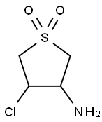 4-chlorotetrahydro-3-thiophenamine 1,1-dioxide HCl Struktur