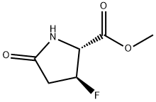 Proline, 3-fluoro-5-oxo-, methyl ester, trans- (9CI) Struktur