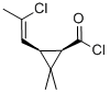 Cyclopropanecarbonyl chloride, 3-(2-chloro-1-propenyl)-2,2-dimethyl-, [1R-[1alpha,3alpha(Z)]]- (9CI) Struktur