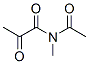 Propanamide, N-acetyl-N-methyl-2-oxo- (9CI) Struktur