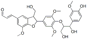 3-[2,3-Dihydro-2-[4-[2-hydroxy-2-(4-hydroxy-3-methoxyphenyl)-1-(hydroxymethyl)ethoxy]-3,5-dimethoxyphenyl]-3-hydroxymethyl-7-methoxybenzofuran-5-yl]propenal Struktur