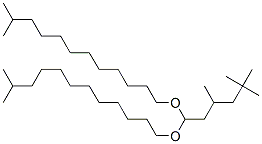 1,1'-[(3,5,5-trimethylhexylidene)bis(oxy)]bisisotridecane Struktur