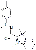 1,3,3-trimethyl-2-[[methyl(p-tolyl)hydrazono]methyl]-3H-indolium hydroxide Struktur