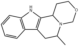 1,2,6,7,12,12b-Hexahydro-6-methyl[1,3]oxazino[3',4':1,2]pyrido[3,4-b]indole Struktur