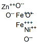 diiron nickel zinc tetraoxide  Struktur