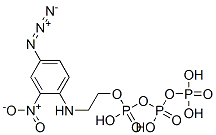 2-((4-azido-2-nitrophenyl)amino)ethyl triphosphate Struktur