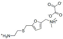 [5-[[(2-ammonioethyl)thio]methyl]furfuryl]dimethylammonium oxalate Struktur