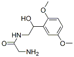 2-amino-N-[2-(2,5-dimethoxyphenyl)-2-hydroxy-ethyl]acetamide Struktur