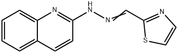 2-Thiazolecarbaldehyde (quinolin-2-yl)hydrazone Struktur