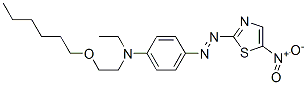 N-ethyl-N-[2-(hexyloxy)ethyl]-4-[(5-nitrothiazol-2-yl)azo]aniline Struktur