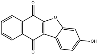 3-HYDROXYBENZO[B]NAPHTHO[2,3-D]FURAN-6,11-DIONE Struktur