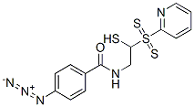 4-azidobenzoyl-2-mercapto-N-ethylamide-2'-thiopyridine disulfide Struktur