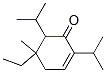 5-ethyl-2,6-bis(isopropyl)-5-methylcyclohex-2-en-1-one Struktur