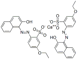 calcium 5-ethoxy-2-[(2-hydroxy-1-naphthyl)azo]benzenesulphonate Struktur