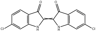 3H-Indol-3-one, 6-chloro-2-(6-chloro-1,3-dihydro-3-oxo-2H-indol-2-ylidene)-1,2-dihydro- Struktur