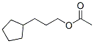 Cyclopentanepropanol, acetate (9CI) Struktur