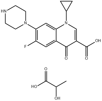 乳酸環(huán)丙沙星 結(jié)構(gòu)式