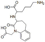 6-amino-2-[[2-(carboxymethyl)-3-oxo-2-azabicyclo[5.4.0]undeca-7,9,11-trien-4-yl]amino]hexanoic acid Struktur