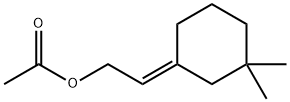 (E)-2-(3,3-dimethylcyclohexylidene)ethyl acetate Struktur