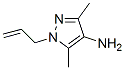 1H-Pyrazol-4-amine,  3,5-dimethyl-1-(2-propenyl)-  (9CI) Struktur