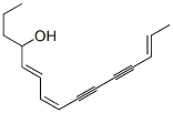 (5E,7Z,13E)-5,7,13-Pentadecatriene-9,11-diyn-4-ol Struktur