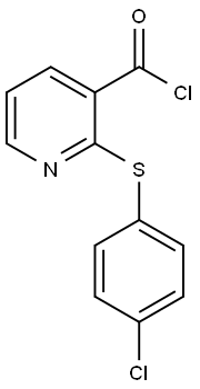 2-[(4-CHLOROPHENYL)THIO]PYRIDINE-3-CARBONYL CHLORIDE Struktur