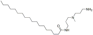 N-[3-[(3-aminopropyl)methylamino]propyl]stearamide Struktur