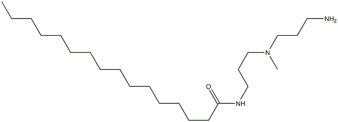 N-[3-[(3-aminopropyl)methylamino]propyl]hexadecan-1-amide Struktur