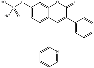 3-PHENYL-7-COUMARINYL PHOSPHATE HEMIPYRIDINE SALT Struktur