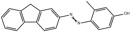 FLUORENE-2-AZO-2'-METHYL-4'-HYDROXYBENZENE Struktur