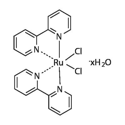 CIS-BIS(2,2'-BIPYRIDINE)DICHLORORUTHENIUM(II) HYDRATE Struktur