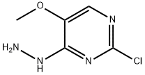 2-Chloro-4-hydrazino-5-methoxy-pyrimidine Struktur