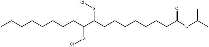 isopropyl 9,10-bis(chlorothio)octadecanoate Struktur