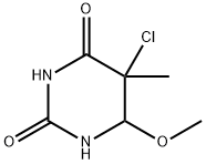 5-chloro-6-methoxy-5,6-dihydrothymine Struktur