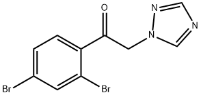 1-(2,4-DIBROMOPHENYL)-2-(1H-1,2,4-TRIAZOLE-1-YL)-ETHANONE Struktur