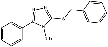 3-(benzylsulfanyl)-5-phenyl-4H-1,2,4-triazol-4-amine Struktur