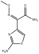 2-(2-Amino-4-thiazolyl)-2-methoxyiminoacetamide Struktur