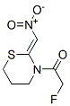 2H-1,3-Thiazine, 3-(fluoroacetyl)tetrahydro-2-(nitromethylene)- (9CI) Struktur