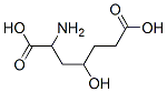 2-Amino-4-hydroxyheptanedioic acid Struktur