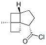 Tricyclo[4.3.0.01,4]nonane-9-carbonyl chloride, 4-methyl-, (1S*,4alpha,6beta,9alpha)- (9CI) Struktur