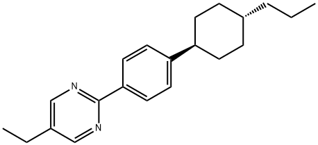 5-Ethyl-2-[4-(4-propylcyclohexyl)phenyl]pyrimidine  Struktur