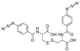 N,N'-bis(4-azidobenzoyl)cystine Struktur