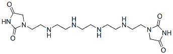 1,1'-(3,6,9,12-tetraazatetradecane-1,14-diyl)bisimidazolidine-2,4-dione Struktur