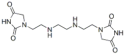 1,1'-[ethane-1,2-diylbis(iminoethane-2,1-diyl)]bisimidazolidine-2,4-dione Struktur