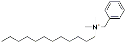 benzyldimethyllaurylammonium Struktur