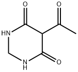 4,6(1H,5H)-Pyrimidinedione, 5-acetyldihydro- (9CI) Struktur