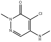 3(2H)-Pyridazinone,  4-chloro-2-methyl-5-(methylamino)- Struktur