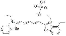 ethyl 3-ethyl-2-[5-(3-ethyl-3H-benzoselenazol-2-ylidene)penta-1,3-dienyl]benzoselenazolium sulphate Struktur