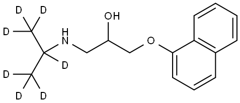 RAC PROPANOLOL-D7 Struktur